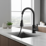 Grifo cocina grifos de cocina Cuisine Robinet chaud et froid brossé Évier de cuisine Robinet de cuisine extractible avec 3 buses fonctionnelles