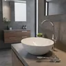 Robinet eau froide col cygne bec haut chromé finition… – vue 1