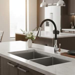 PLANHOT-Lavabo de cuisine rotatif à eau froide, universel, simple, ménage, lavage de vaisselle, lavage du linge