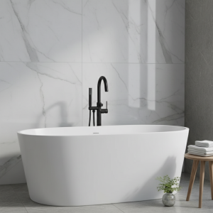 HOBathtub en laiton noir avec pommeau de douche, pulvérisateur de bidet, buse de cuisine murale, robinet de centre commercial chaud et froid HOBathtub en laiton noir avec pommeau de douche, pulvérisateur de bidet, buse de cuisine murale, robinet de centre commercial chaud et froid