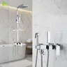 Ensemble de robinets de douche chromés…