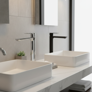 ULA-Robinet de Lavabo en Laiton Chromé Noir, Grue, Centre Commercial Chaud et Froid, Haut HOSink F/05 ULA-Robinet de Lavabo en Laiton Chromé Noir, Grue, Centre Commercial Chaud et Froid, Haut HOSink F/05