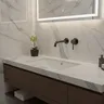 Robinet de lavabo à poignée unique en bronze…