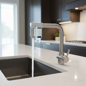 Dispositif d&rsquo;économie d&rsquo;eau à Induction, économie d&rsquo;eau, batterie très longue, Endurance, Protection contre les débordements d&rsquo;eau, capteur, robinet pratique