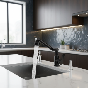 Robinet de cuisine Robinet d’évier de cuisine en acier inoxydable 1080 ° Robinet mural rotatif d’eau froide et chaude, salle de bains, cuisine, évier Robinet de cuisine Robinet d’évier de cuisine en acier inoxydable 1080 ° Robinet mural rotatif d’eau froide et chaude, salle de bains, cuisine, évier