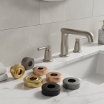 Couvercle décoratif pour robinet de douche, tasse dorée/rose dorée, forme ronde et carrée, 2 pièces/lot