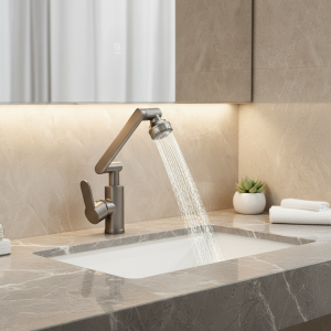 Bras mécanique robinet universel salle de bains cuisine robinet anti-éclaboussures salle de bains comptoir bassin robinet chaud et froid accessoire de robinet Bras mécanique robinet universel salle de bains cuisine robinet anti-éclaboussures salle de bains comptoir bassin robinet chaud et froid accessoire de robinet