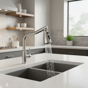 Buse de pulvérisation de robinet extractible de cuisine, 3 Modes ABS, économie d&rsquo;eau, lavabo de salle de bains, évier, pomme de pulvérisation de douche pour connexion 1/2&Prime;