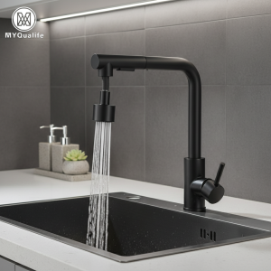 Robinet d’évier de cuisine extractible noir, deux modèles, buse de pulvérisation à jet, en acier inoxydable, mélangeur d’eau chaude et froide, pont, livraison gratuite Robinet d’évier de cuisine extractible noir, deux modèles, buse de pulvérisation à jet, en acier inoxydable, mélangeur d’eau chaude et froide, pont, livraison gratuite