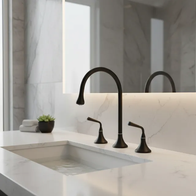 Becola Robinet de lavabo de salle de bain avec double…