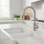 Pulvérisateur de robinet de cuisine à trois fonctions, pomme de robinet extractible à économie d&rsquo;eau, buse de remplacement, pomme de douche d&rsquo;évier générale