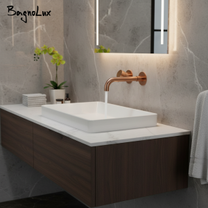 Robinet de centre commercial à poignée unique, robinet chaud et froid, cuivre brossé, or rose, robes de bassin, 100% à distance, charme de mode, 360 Robinet de centre commercial à poignée unique, robinet chaud et froid, cuivre brossé, or rose, robes de bassin, 100% à distance, charme de mode, 360