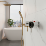 Poignées de commande thermostatique, poignées de contrôle de l&rsquo;eau pour bain-douche, robinets mélangeurs, amélioration de l&rsquo;habitat, robinets de douche