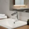 Robinet de lavabo chromé brillant