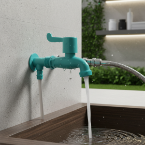 Robinet de lavage mural ABS, connecteur rapide 3/4 « 1/2 », tuyau d’eau en plastique, robinet simple refroidi pour balcon de jardin Robinet de lavage mural ABS, connecteur rapide 3/4 « 1/2 », tuyau d’eau en plastique, robinet simple refroidi pour balcon de jardin