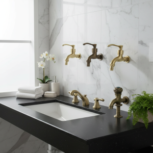 Plan-Robinet d&rsquo;eau froide de style vintage, robinet de toilette à ouverture rapide en métal, robinet simple, robinet de ark de jardin extérieur