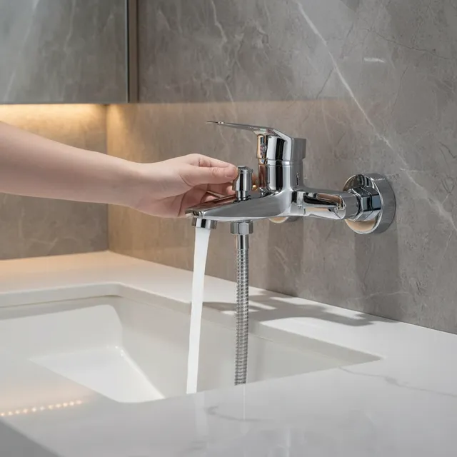 Mitigeur bain douche mural monocommande chromé becplat…