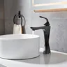 Robinet de lavabo de salle de bains noir et…