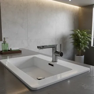 Robinet de lavabo LED à affichage numérique de la température