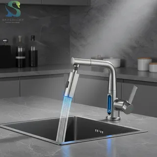 Robinet cuisine extractible cascade affichage numérique intelligent…