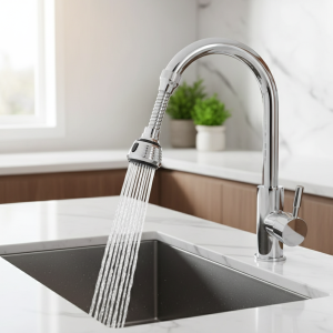 360 °   Robinet de cuisine rotatif pressurisé anti-éclaboussures, filtre étendu en mousse, tête de robinet universelle, pulvérisateur pour la cuisine