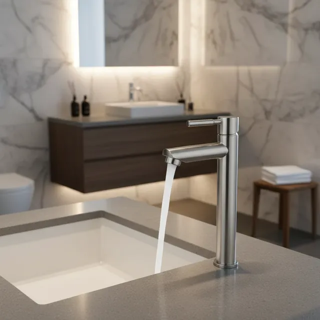 Robinet d'évier de cuisine froide simple de 1/2 pouces