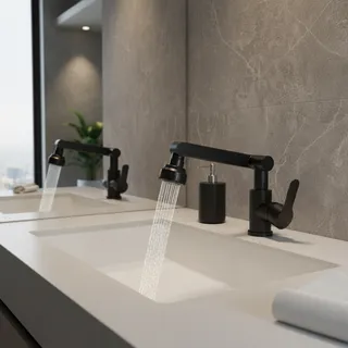 Bras mécanique universel pour robinet chaud et froid