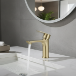 HOWater-Robinets Froid et Chaud en Acier Inoxydable, Lavabo à Trou Unique, F/05 et Centre Commercial Torneira CascMiDourada