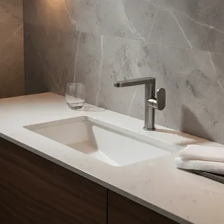 Robinet lavabo monotrou mitigeur monocommande minimaliste contemporain…