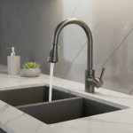 Évier de cuisine gris rotatif rainuré, robinet multifonctionnel, robinet de salle de bain, F/05 et