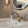 Robinet lavabo mitigeur laiton antique bronze brossé… – vue 1