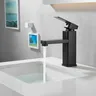 Lavabo évier robinet de salle de bains noir robinets de… – vue 1