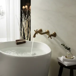Mélangeur de baignoire en laiton Antique