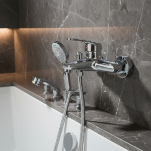 Robinet de douche pressurisé, robinets de salle de bains, mitigeur de bain, Triple robinet d’eau froide et chaude, robinet domestique multifonctionnel Robinet de douche pressurisé, robinets de salle de bains, mitigeur de bain, Triple robinet d’eau froide et chaude, robinet domestique multifonctionnel