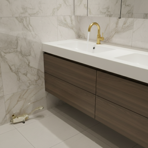 Bassin en laiton à pédale monté au sol, hôpital, laboratoire médical, interrupteur au pied, robinet, cuisine, HOFarmhouse, évier Bassin en laiton à pédale monté au sol, hôpital, laboratoire médical, interrupteur au pied, robinet, cuisine, HOFarmhouse, évier