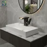 Robinet de lavabo noir LED – vue 1