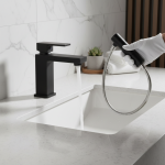 CistudBrass-Pulvérisateur à nervures, robinet de centre commercial, à levier unique, pour eau chaude et froide