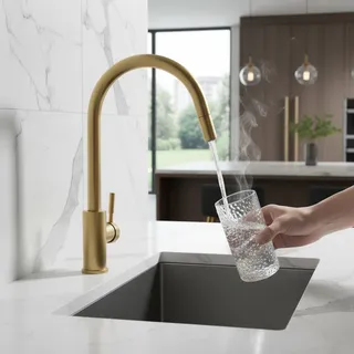 Robinet de cuisine en acier inoxydable 304
