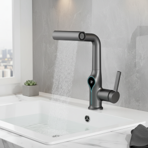 Pulvérisateur d’eau chaude et froide avec affichage numérique de la température, robinet de lavage pour centre commercial Pulvérisateur d’eau chaude et froide avec affichage numérique de la température, robinet de lavage pour centre commercial