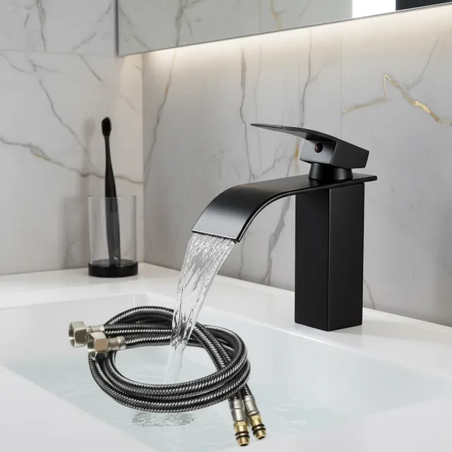 Robinet de lavabo cascade en acier inoxydable