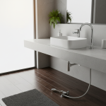 Robinet de lavabo de salle de bains, interrupteur de commande par sol, vannes à pédale en cuivre, robinet froid unique, robinet de cuisine à commande au pied pour salle de bains