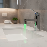 Buse d&rsquo;eau Shoous avec LED Proxy, robinet à lueur automatique, tête lumineuse, bec de douche pour cuisine, 7 couleurs