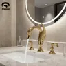 Robinet de salle de bain de luxe en laiton…