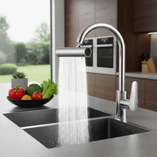 Robinet de cuisine cascade flux pulvérisateur tête pulvérisateur…