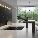 Baignoire Multifonctionnelle à Poignée Unique, Bassin à Haute et Basse Comcussion à 360 °, Appareils d&rsquo;Évier, Chaud et Froid