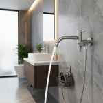 Machine à laver murale rotative multifonctionnelle en acier inoxydable, robinet d&rsquo;eau, toilettes, jardin extérieur