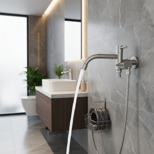 Machine à laver murale rotative multifonctionnelle en acier inoxydable, robinet d’eau, toilettes, jardin extérieur Machine à laver murale rotative multifonctionnelle en acier inoxydable, robinet d’eau, toilettes, jardin extérieur