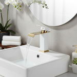 Robinet de lavabo chaud et froid, robinets de salle de bains ménagers nordiques, mitigeur de lavabo à poignée unique, accessoires de salle de bains