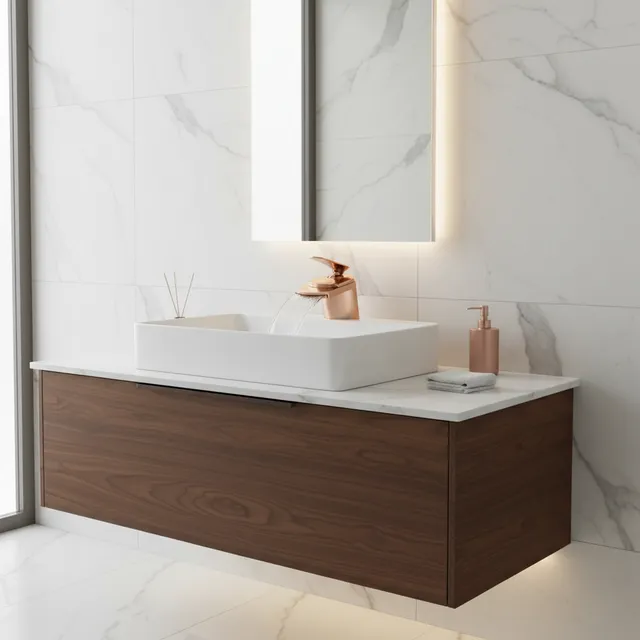 Robinet de lavabo en or Rose