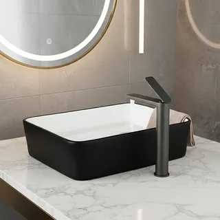 Salle de bains blanc/gris Bronze laiton massif lavabo de luxe évier…